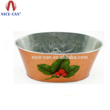 new design hot selling latest oval shape metal tin candle bucket